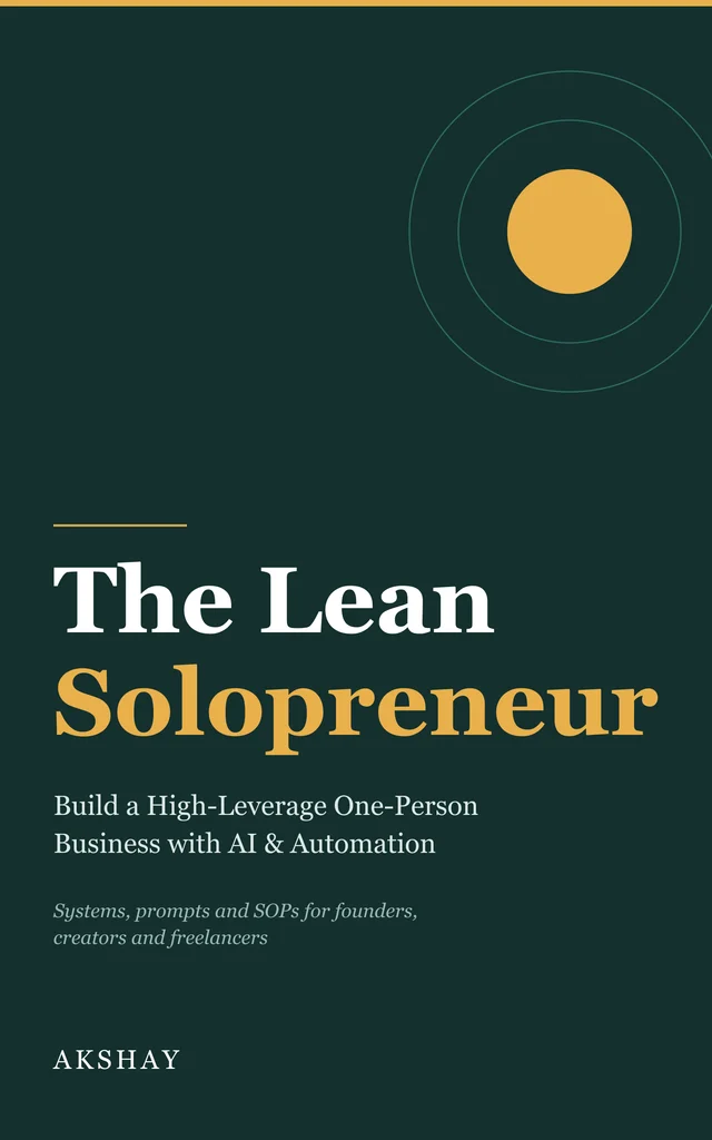 The Lean Solopreneur cover